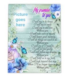 My Promise To You Memorial Canvas