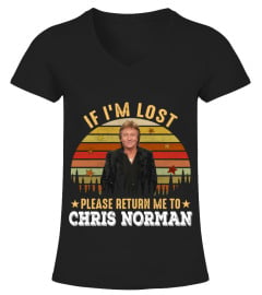 IF I'M LOST PLEASE RETURN ME TO CHRIS NORMAN