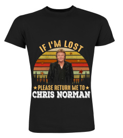 IF I'M LOST PLEASE RETURN ME TO CHRIS NORMAN