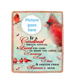 If A Cardinal Should Appear Memorial Blanket