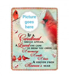 If A Cardinal Should Appear Memorial Blanket