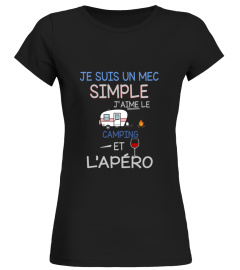 Je suis un mec simple j'aime le Camping et l'apéro