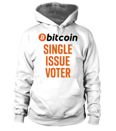 bitcoin single issue voter t shirt