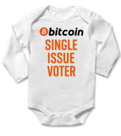 bitcoin single issue voter t shirt