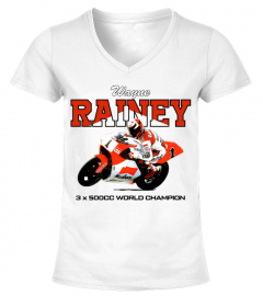 RD80-013-WT.Wayne Rainey Champion du monde 500cc T-shirt