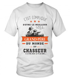 T-shirt Meilleur Grand-Père du Monde et Chasseur à la Fois