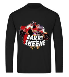 RD80-026-BK.Barry Sheene 1976 1977 World Motorcycle Champion T-Shirt