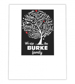 cv01167-burke family name canvas