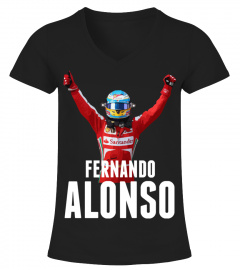 F1DR71-005-BK.Fernando Alonso - Ferrari - Victoire T-shirt essentiel