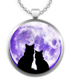 Purple Moon - collana gatto