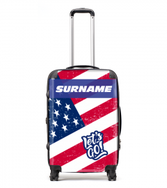 Luggage Surname USA flag