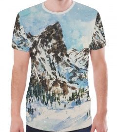Montagne en hiver t-shirt