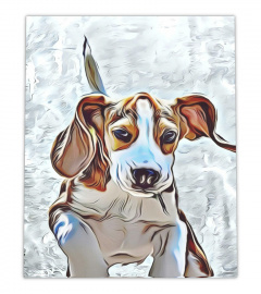 Beagle cute dog Hund wall art poster