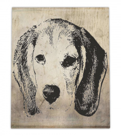 Cool beagle print wall art poster gift