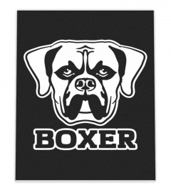 Funny boxer face wall art poster