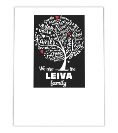 cv01033-leiva family name canvas