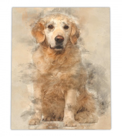 Golden Retriever 6 years old lover canvas art home