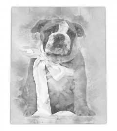 English bulldog puppies wall art canvas lover gift