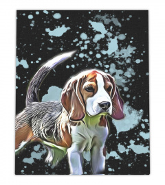 Beagle Puppy space poster wall art