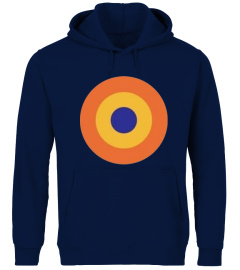 Limited Edition mod orange yellow blue target design