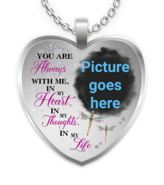 You Are Always With Me In My Heart Memorial Necklace