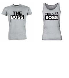 The boss the real boss - t shirt couple