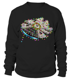 Millennium Falcon Christmas Lights - T shirt