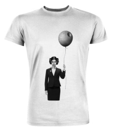 Princess Leia with Death Star Balloon  T-shirt