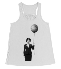 Princess Leia with Death Star Balloon  T-shirt