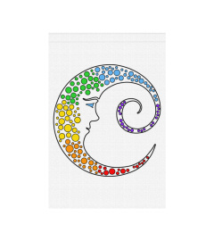 Luna Sorridente Colori Arcobaleno Pace