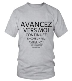 T-shirt perfection avancez humour