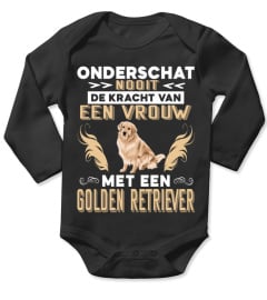 Onderschat Nooit De Kracht Van Een Vrouw Met Een Golden Retriever