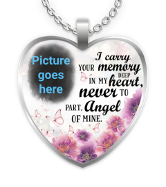 I Carry Your Memory Deep In My Heart Personalized Necklace
