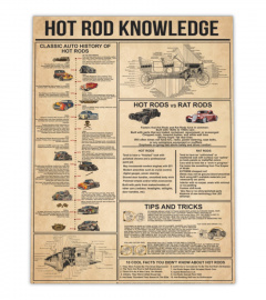 Hot Rod Knowledge Poster Canvas