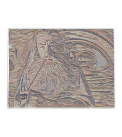 Gandalf with pipe - Edward Munch Style