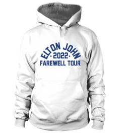 Elton John Tour Merch Farewell Tour Raglan Hoodie