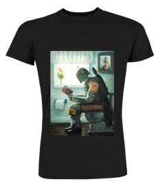 Boba Fett Reading on the Toilet