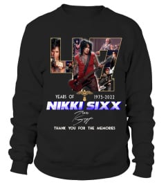 NIKKI SIXX 47 YEARS OF 1975-2022