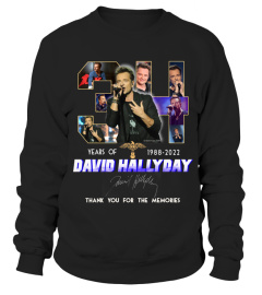 DAVID HALLYDAY 34 YEARS OF 1988-2022