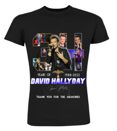 DAVID HALLYDAY 34 YEARS OF 1988-2022