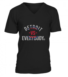 Detroit Vs Everybody Map Hoodie Unisex S Black