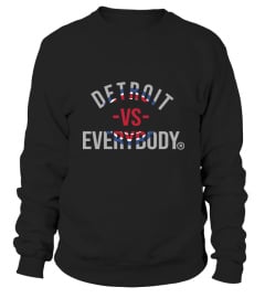 Detroit Vs Everybody Map Hoodie Unisex S Black