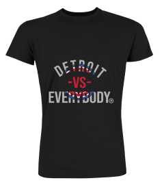 Detroit Vs Everybody Map Hoodie Unisex S Black