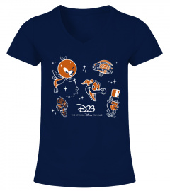 D23 Walt Disney World Characters Logo T-Shirt