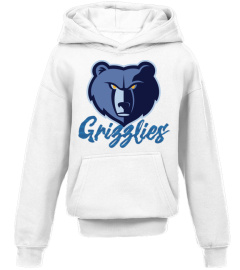 Memphis Grizzlies Kids White hoodie 2022