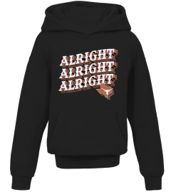 Texas Longhorns Shop Alright Alright Alright Texas Map Orange Shirt