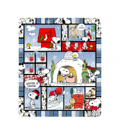 Snoopy Winter is Coming Sherpa Blanket