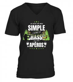 T-shirt J'aime La Chasse et les Apéros | Cadeau Humour de Chasse