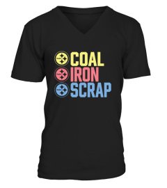 Steelers Coal Iron Scrap T Shirt Black