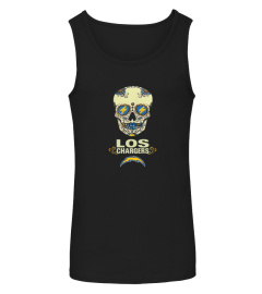 LA Chargers Sugar Skull T Shirt for Hispanic Heritage Month